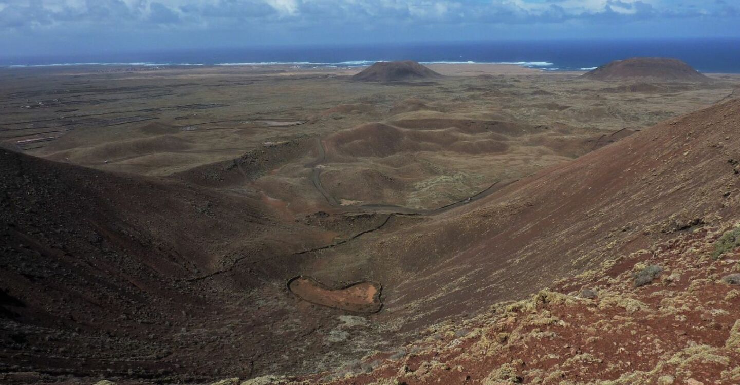 WFF 1003 4 Fuerteventura Wanderungen Blick vom Gipfel Bayuyo Richtung Westen