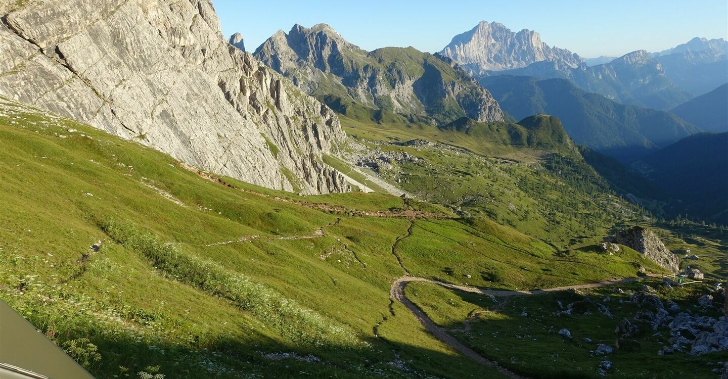 WKB1 1026 3 Fersnsicht vom Rifugio Nuvolau zur Civetta.