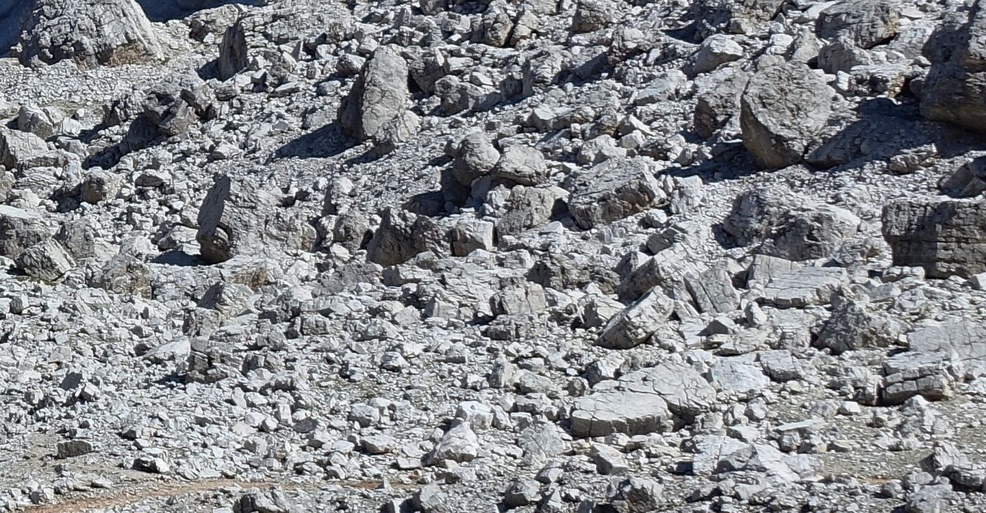 WKB1 1011 3 Schotterfelder unterhalb des Monte Pelmo.