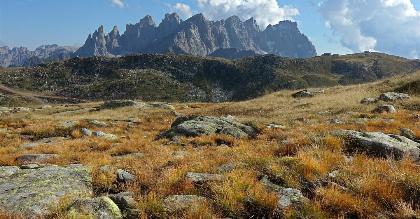 WKB2 1040 4 Die Palagruppe, in der wir die nächsten Wandertage verbringen werden.