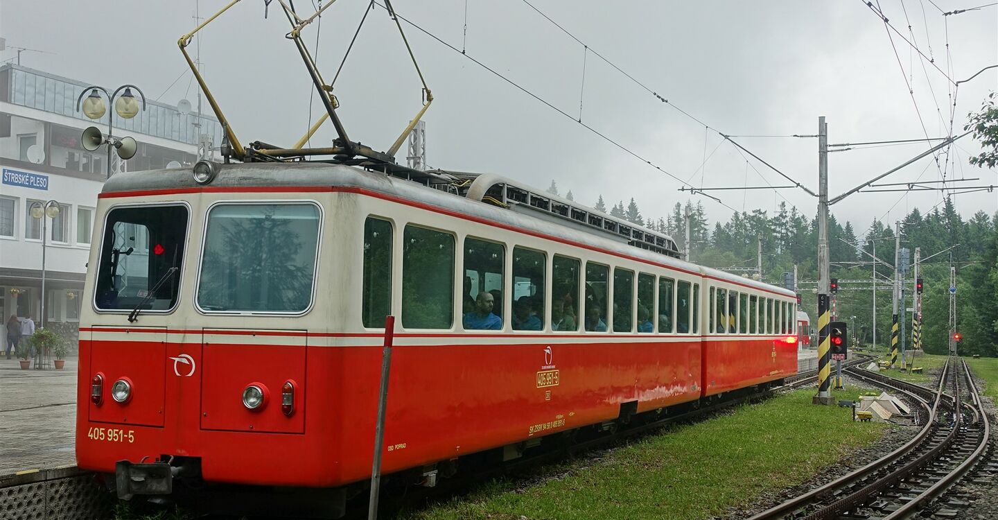 WTA 1040 1 Die elektrische Schmalspurbahn TEŽ Štrbské Pleso