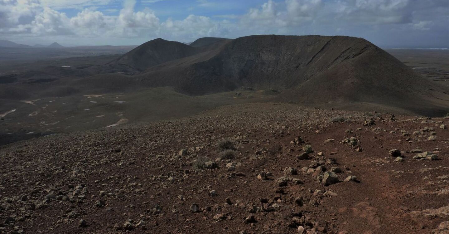 WFF 1003 5 Fuerteventura Wanderung Blick vom Gipfel Bayuyo Richtung Süden