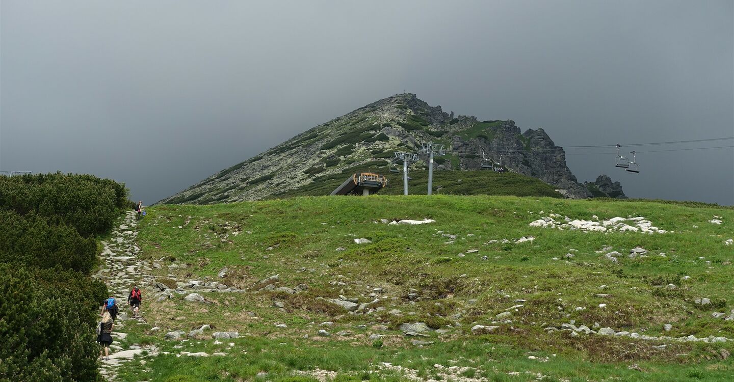 WTA 1042 3 Die Chata pod Soliskom kurz vor einem Gewitter