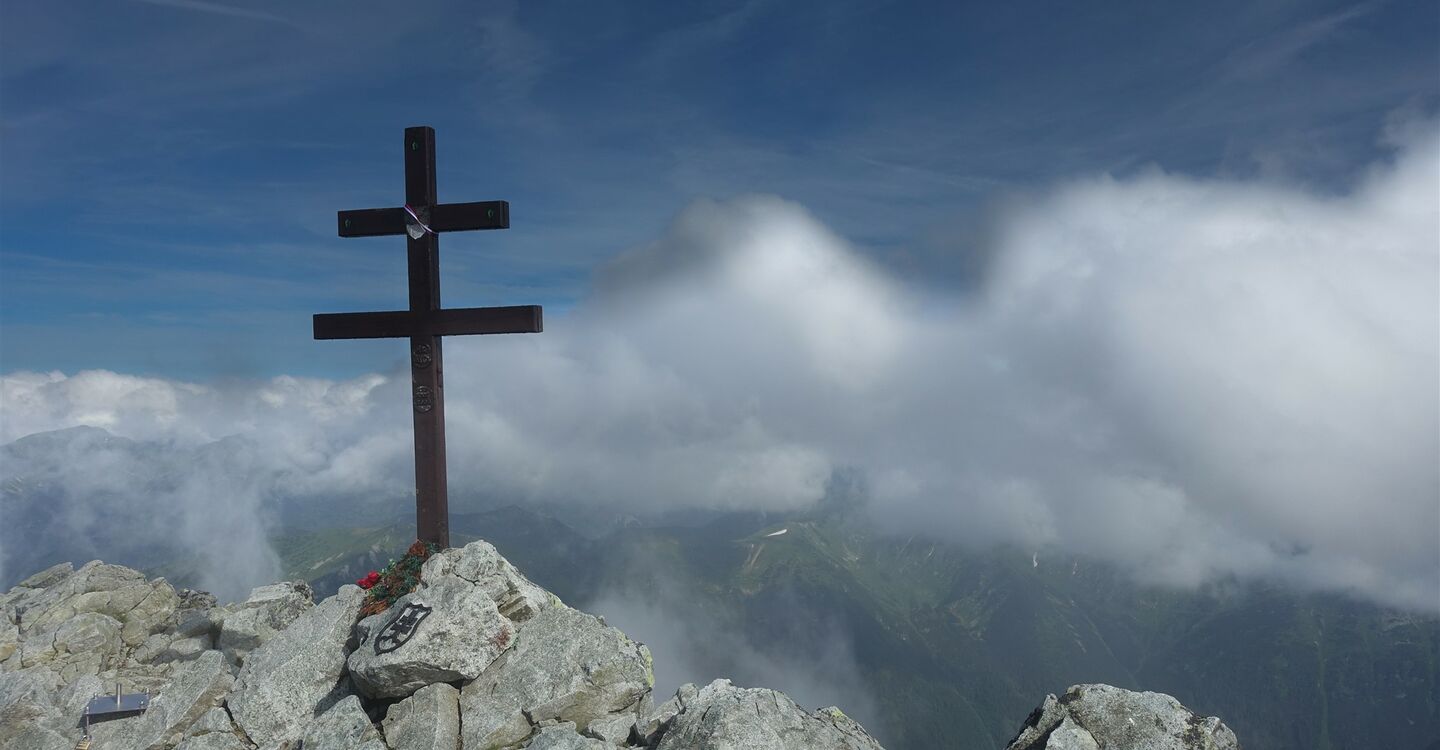 WTA 1038 5 Am Gipfelkreuz des Krivans (2494 m)